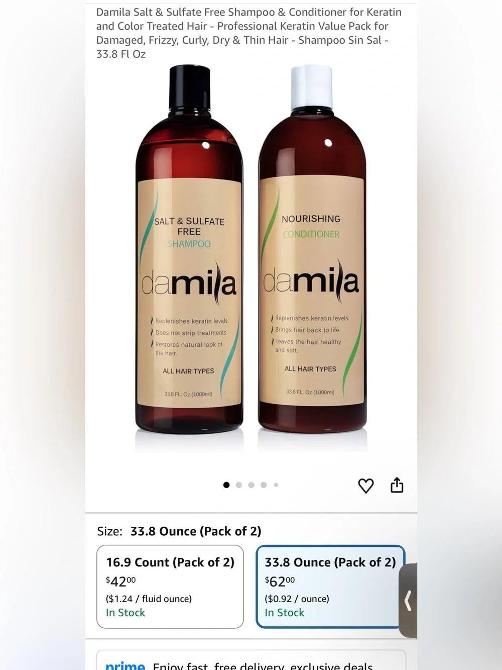 Damila sulfate free